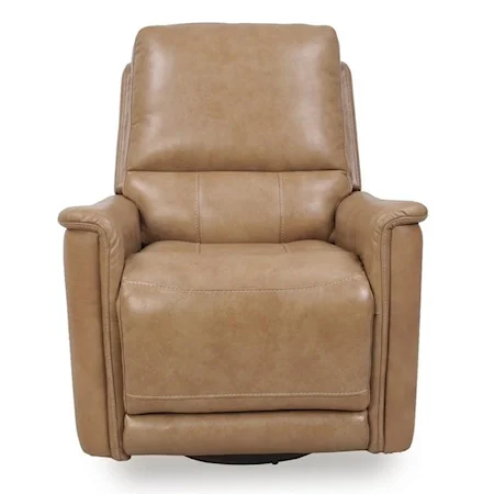 Casual Electic Glider Swivel Recliner with Pillow Arms